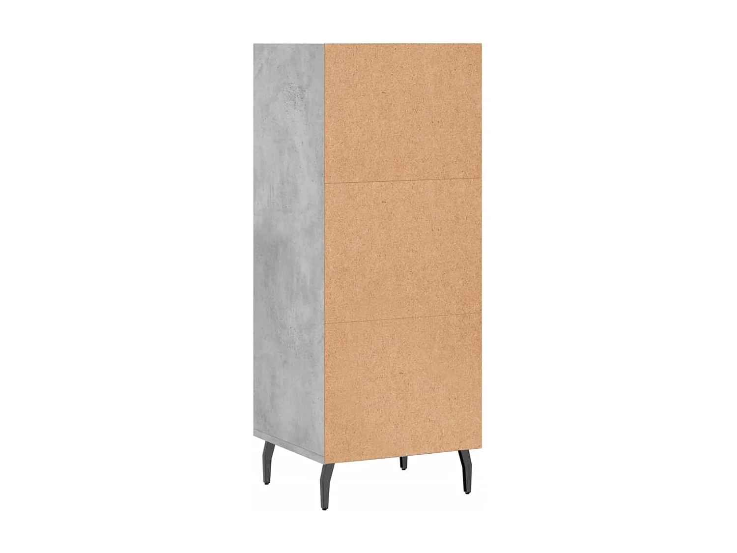 Buffet gris béton 34,5x32,5x90 cm bois d'ingénierie