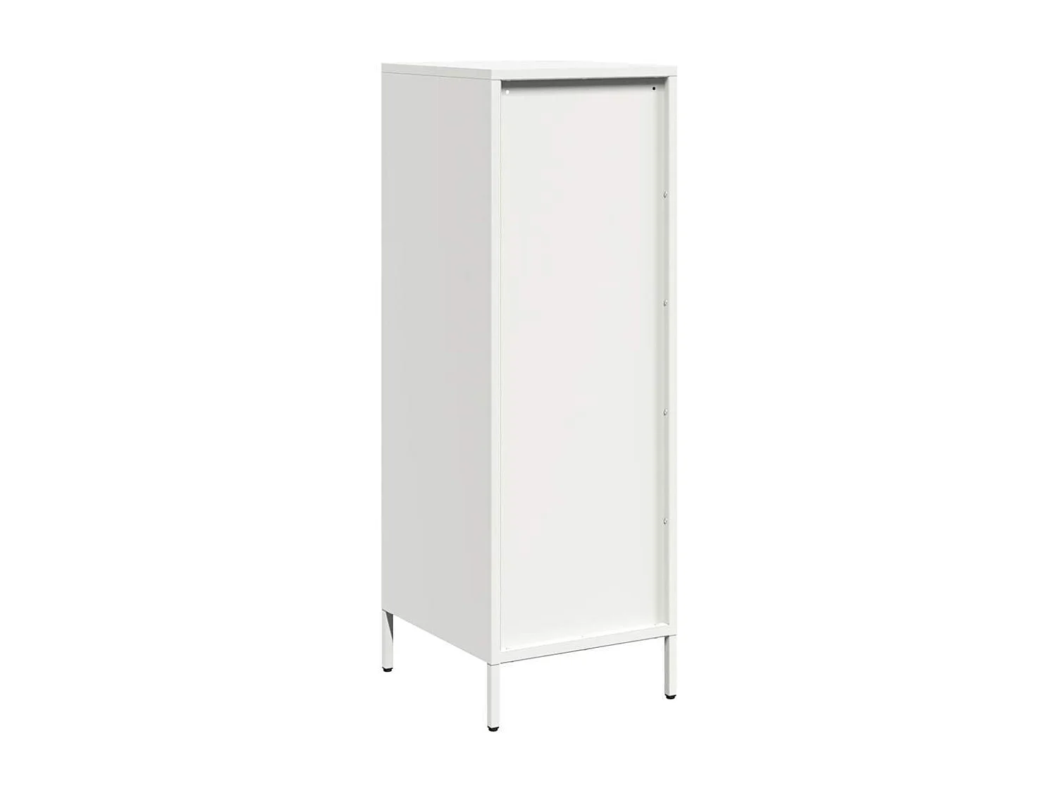 Buffet haut blanc 39x35x103,5 cm acier