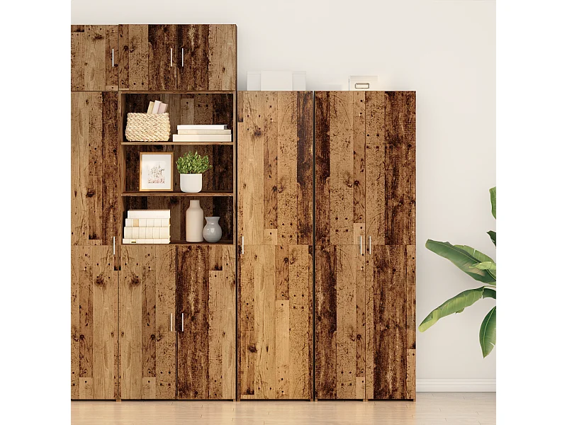 Meuble Haut Bois Ancien 45x42.5x185 cm Bois d'ingénierie