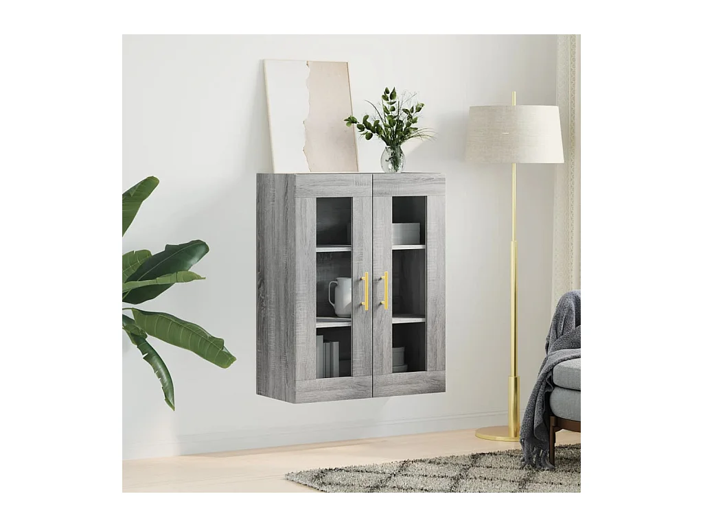 Armoire murale sonoma gris 69,5x34x90 cm
