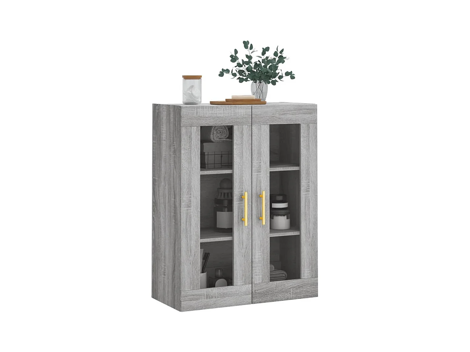 Armoire murale sonoma gris 69,5x34x90 cm