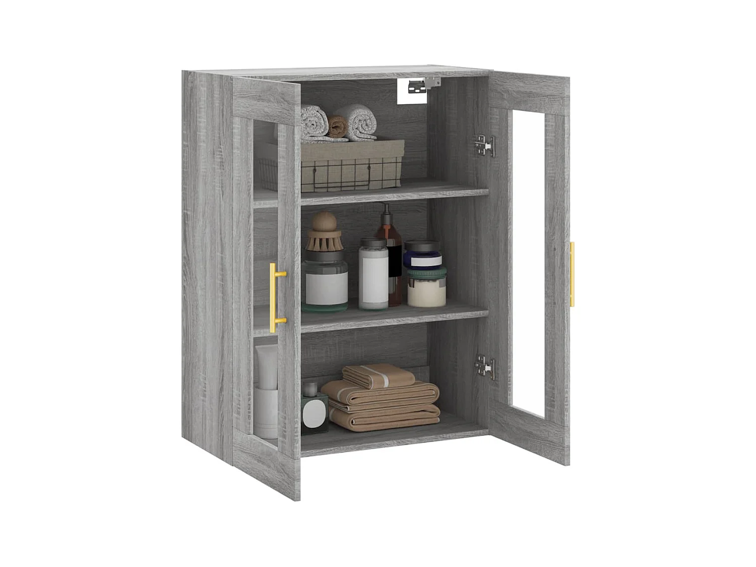 Armoire murale sonoma gris 69,5x34x90 cm