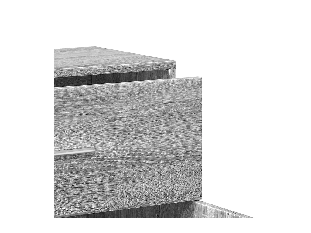 Buffets 2 pcs sonoma gris 60x31x70 cm bois d'ingénierie