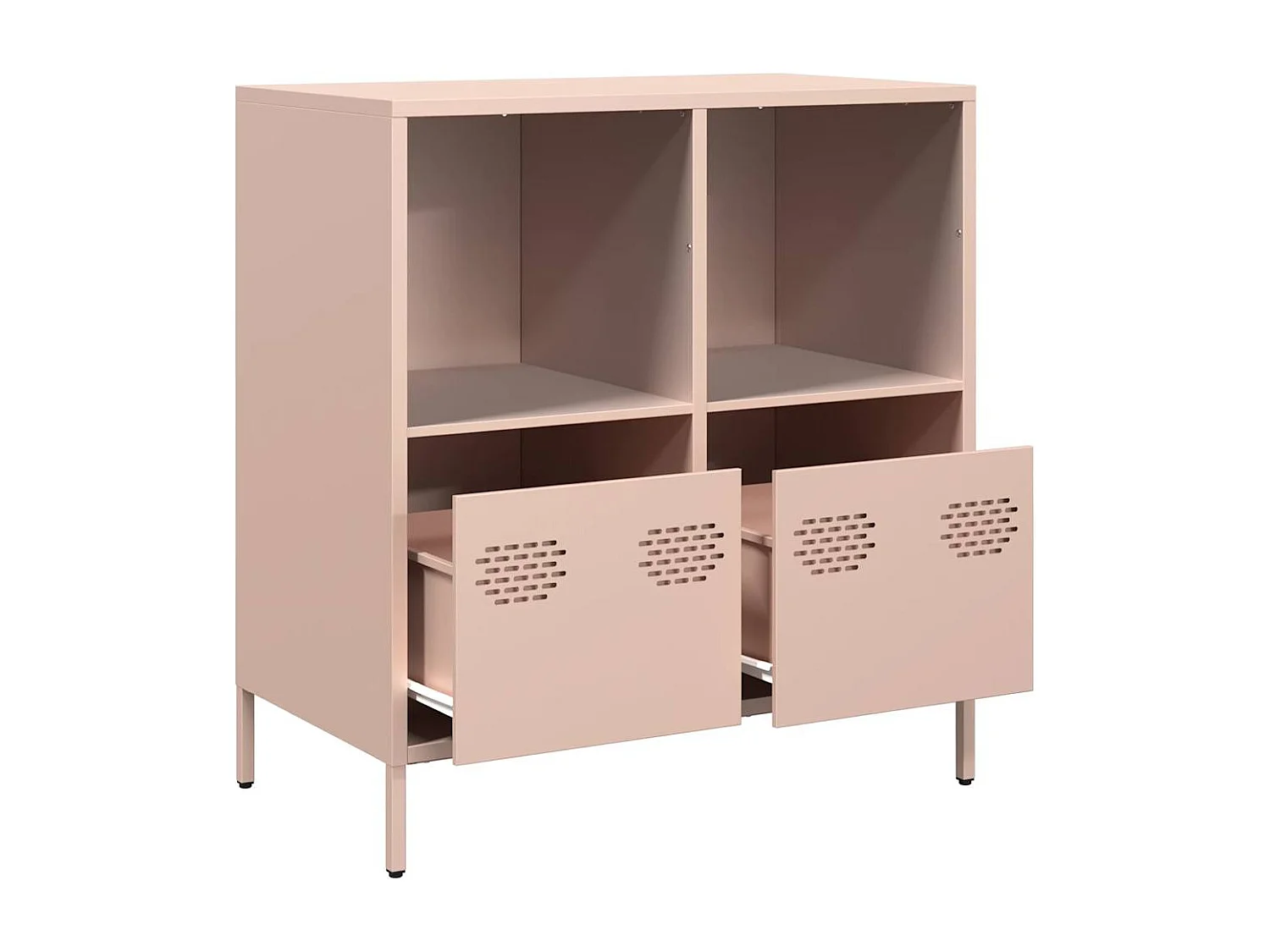 Credenza rosa 68x39x73,5 cm acciaio laminato a freddo