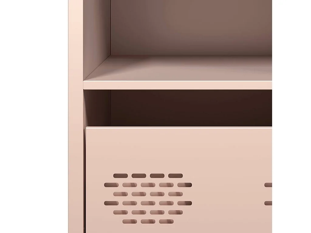 Credenza rosa 68x39x73,5 cm acciaio laminato a freddo