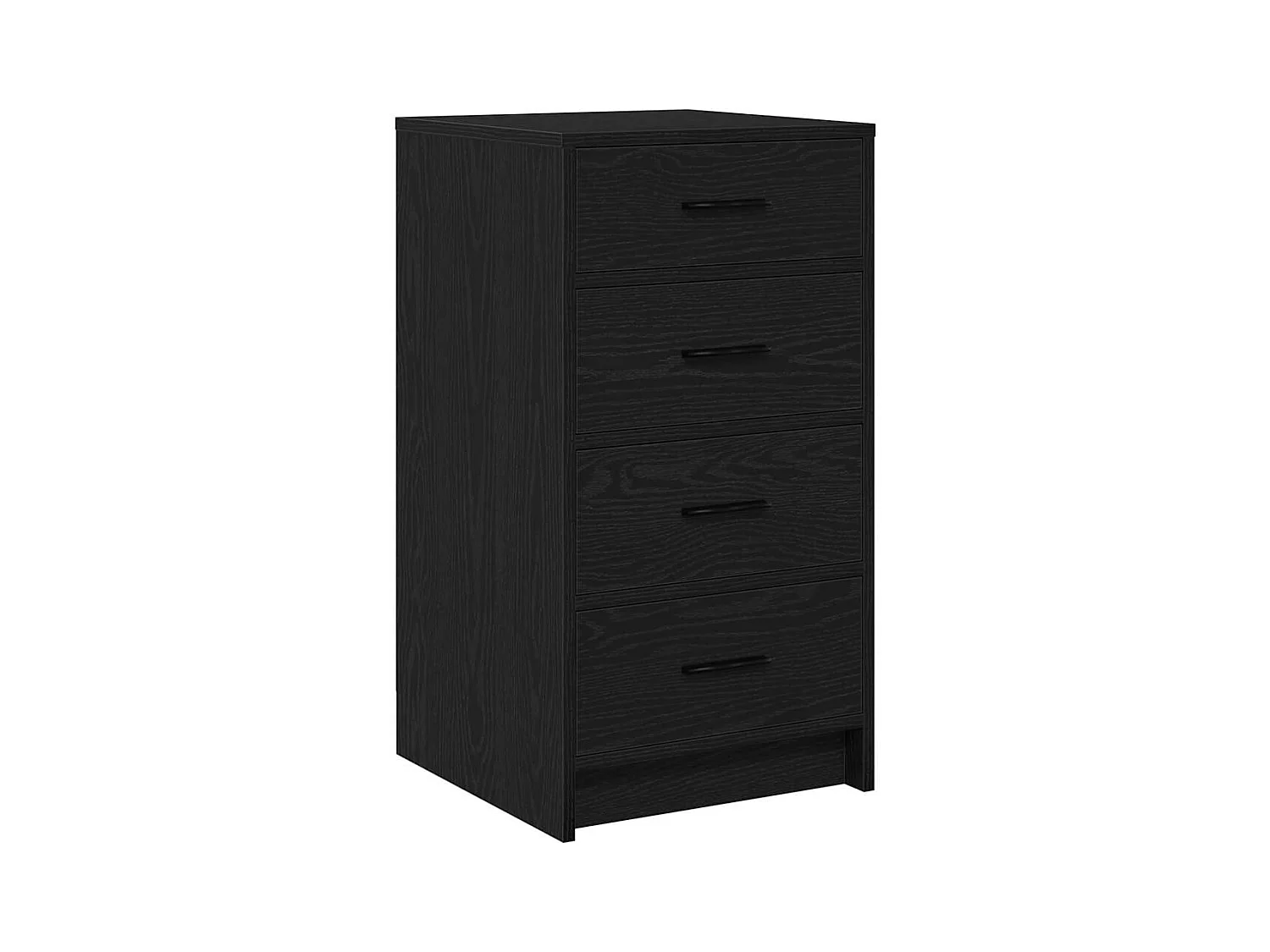 Buffet Chêne Noir 40x41x75 cm Bois d'ingénierie