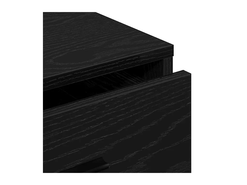 Buffet Chêne Noir 40x41x75 cm Bois d'ingénierie