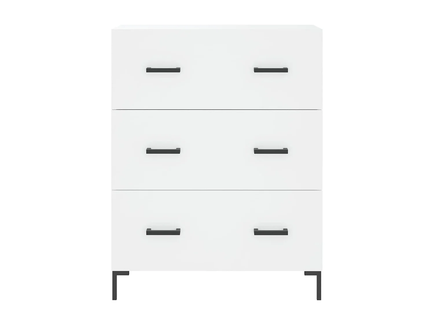 Buffet haut Blanc 69,5x34x180 cm Bois d'ingénierie