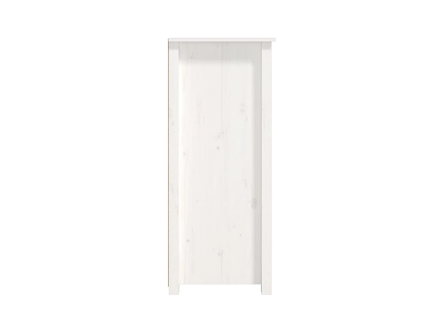 Buffet Blanc 83x41,5x100 cm Bois massif de pin
