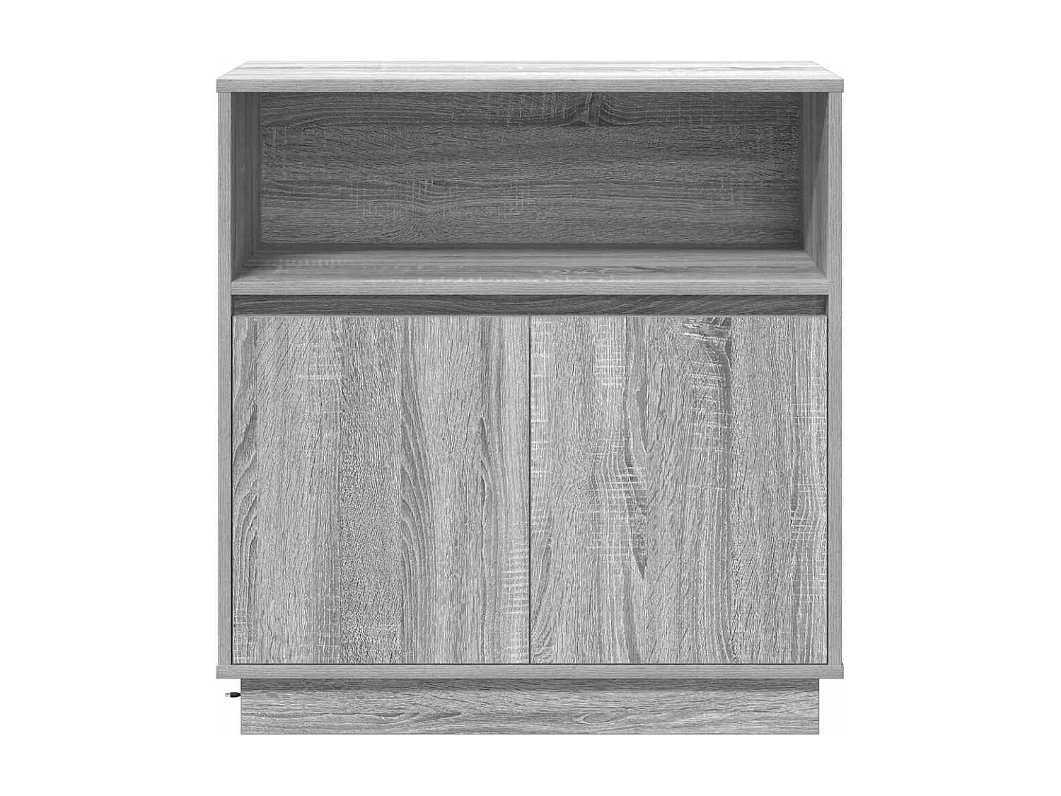 Buffet avec LED Gris Sonoma 71x34,5x75 cm en bois d'ingénierie