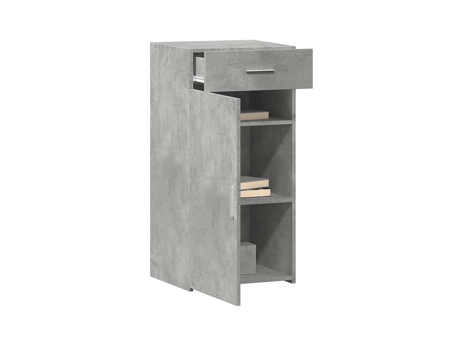 Buffet gris béton 45x42,5x93 cm bois d'ingénierie