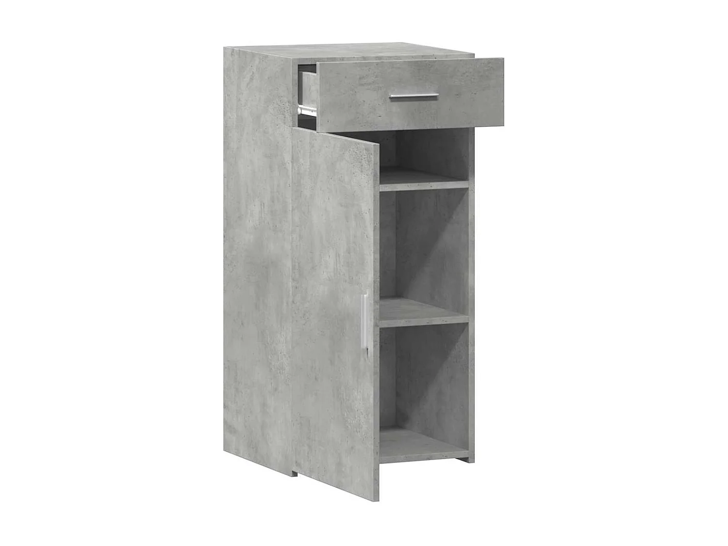 Buffet gris béton 45x42,5x93 cm bois d'ingénierie