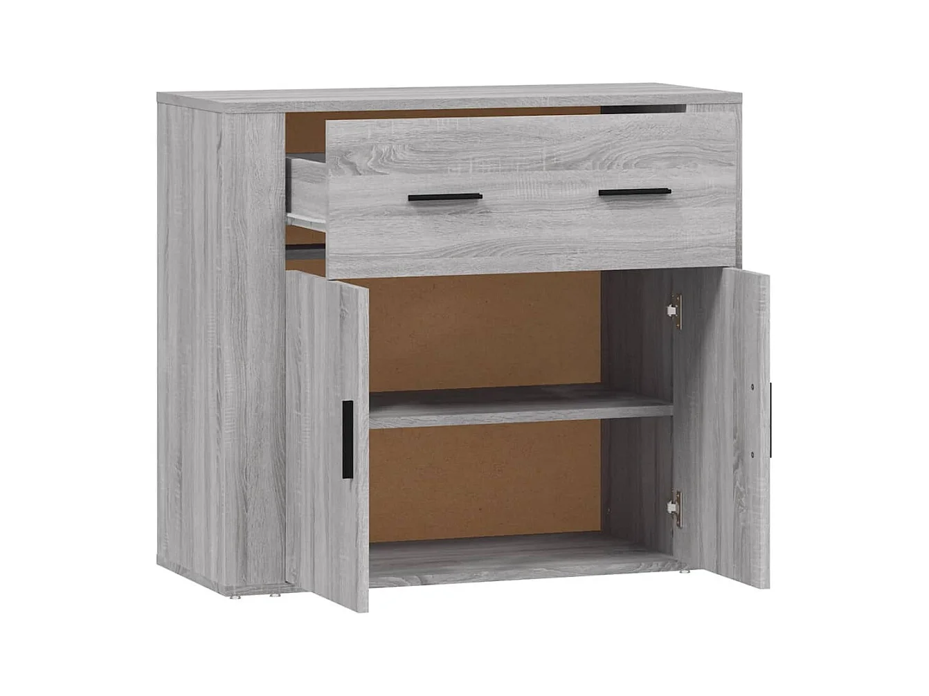 Buffet Sonoma gris 80x33x70 cm Bois d'ingénierie
