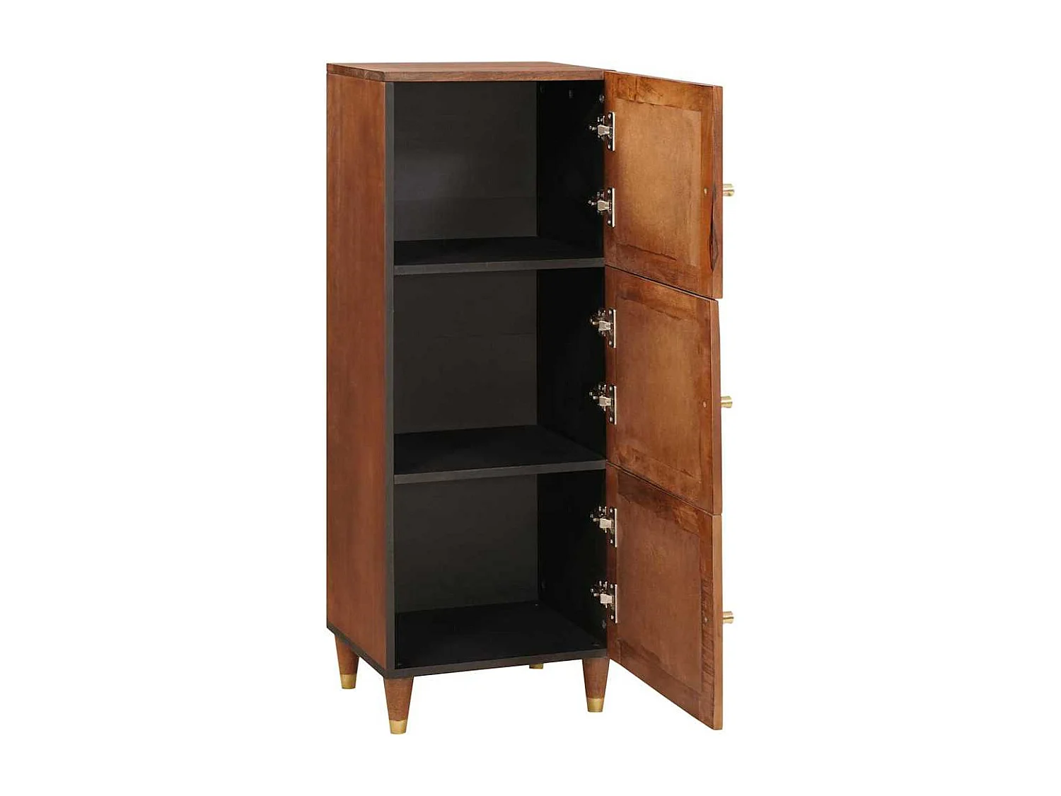 Mobili e scaffali per l'archiviazione multimediale marrone