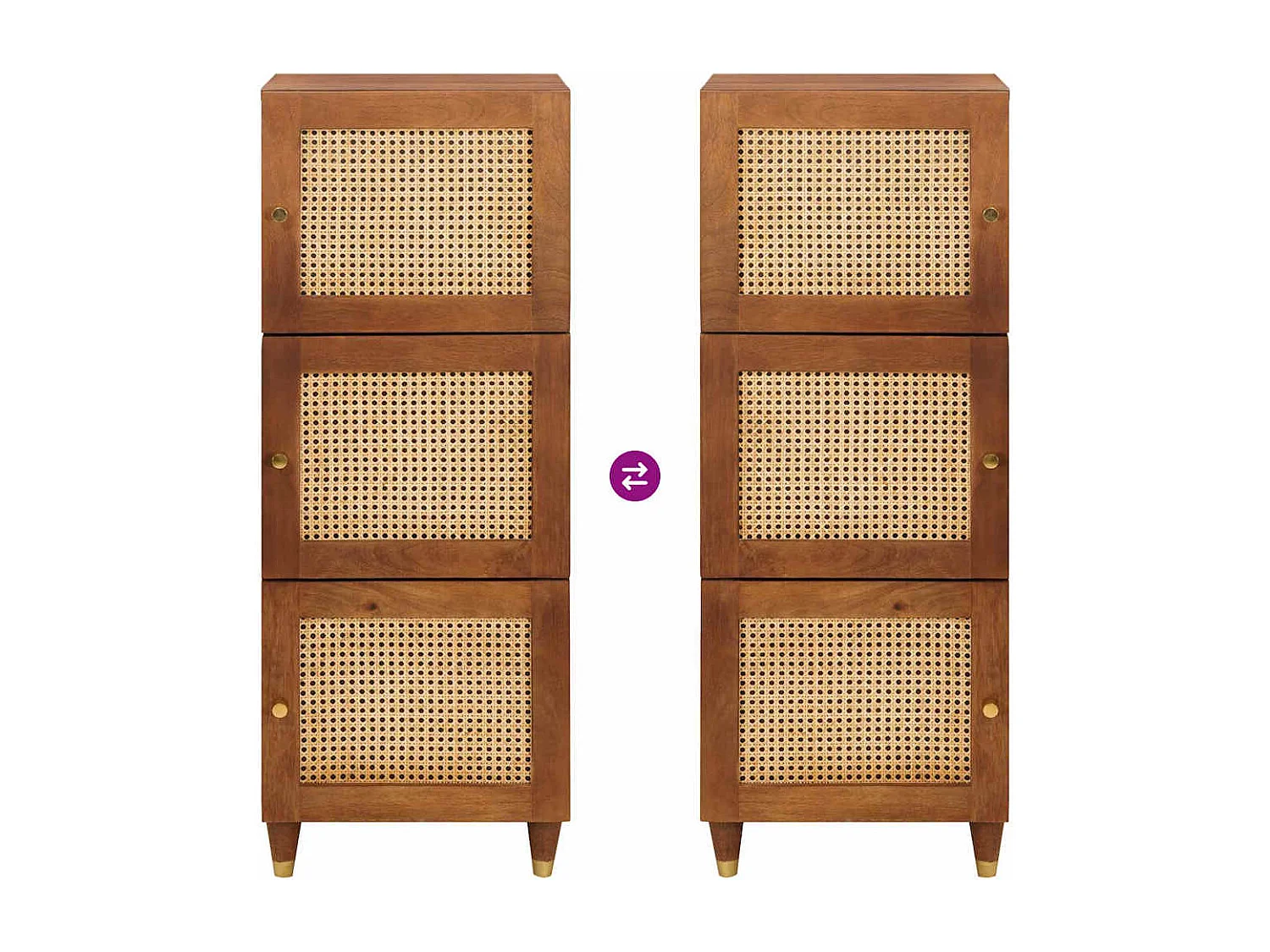 Mobili e scaffali per l'archiviazione multimediale marrone