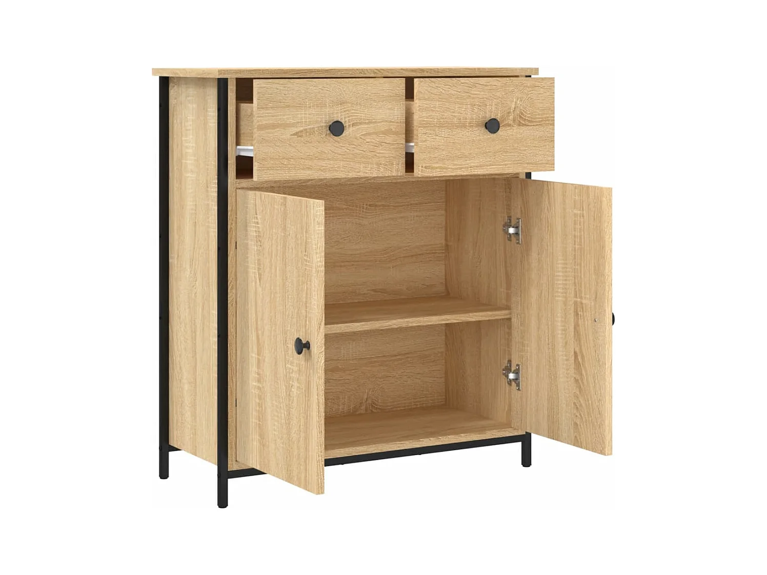 Buffet chêne sonoma 70x30x80 cm bois d'ingénierie