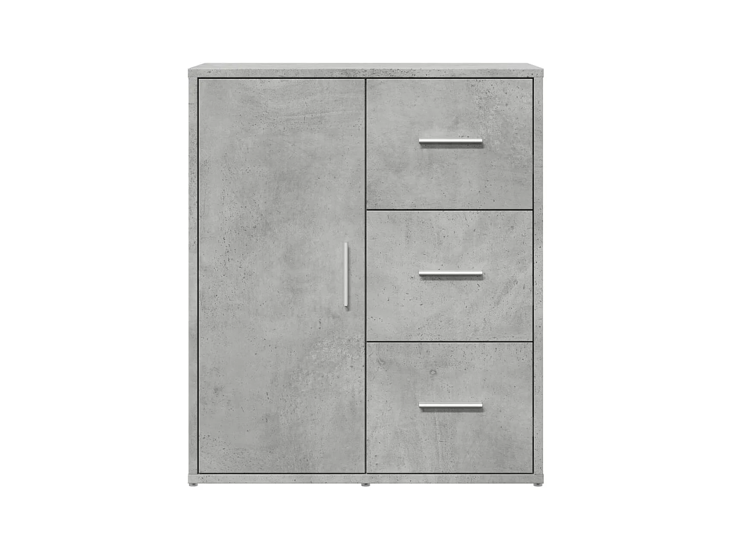 Buffets 2 pcs gris béton 60x31x70 cm bois d'ingénierie