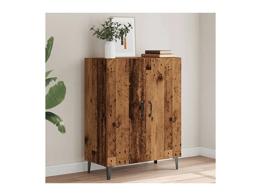 Buffet vieux bois 70x34x90 cm bois d'ingénierie