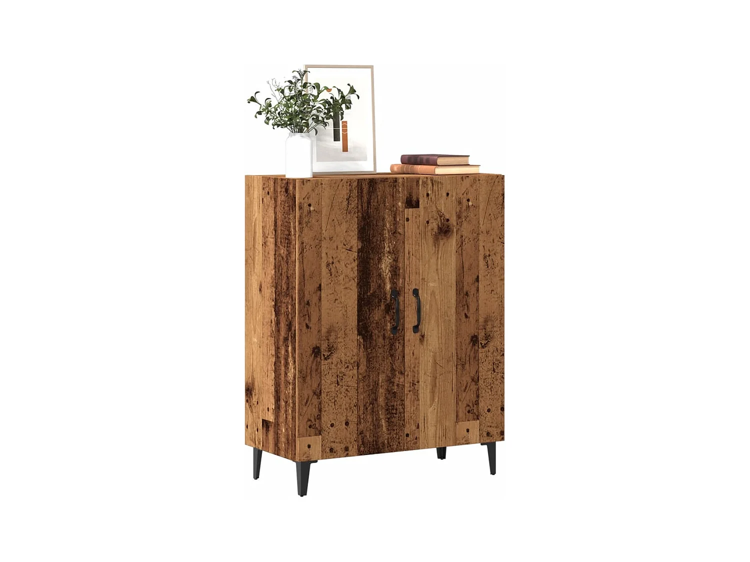 Buffet vieux bois 70x34x90 cm bois d'ingénierie
