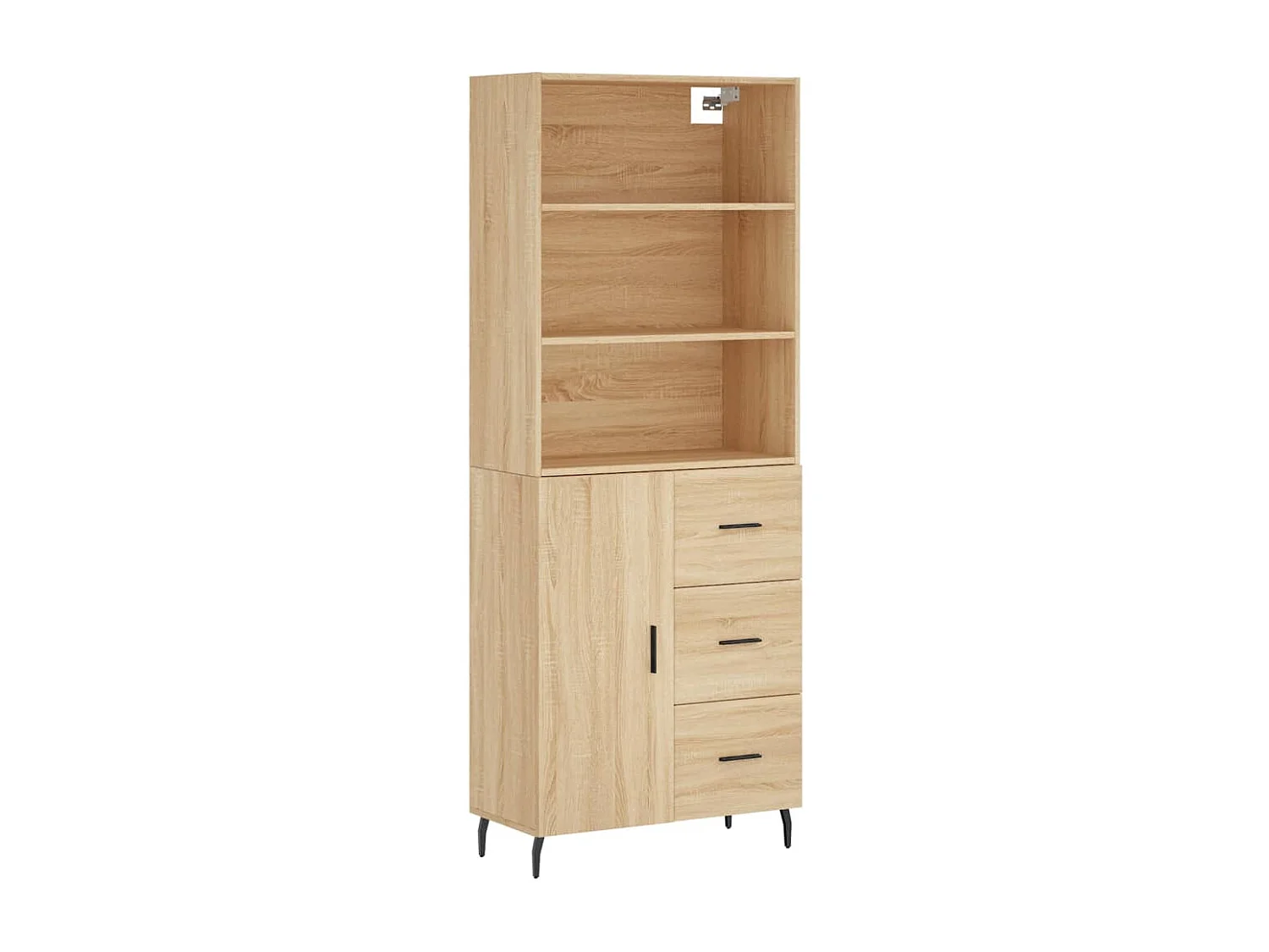Buffet haut Chêne sonoma 69,5x34x180 cm Bois d'ingénierie