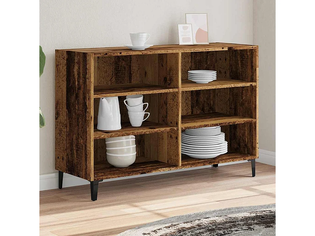 Buffet vieux bois 103,5x35x70 cm bois d'ingénierie