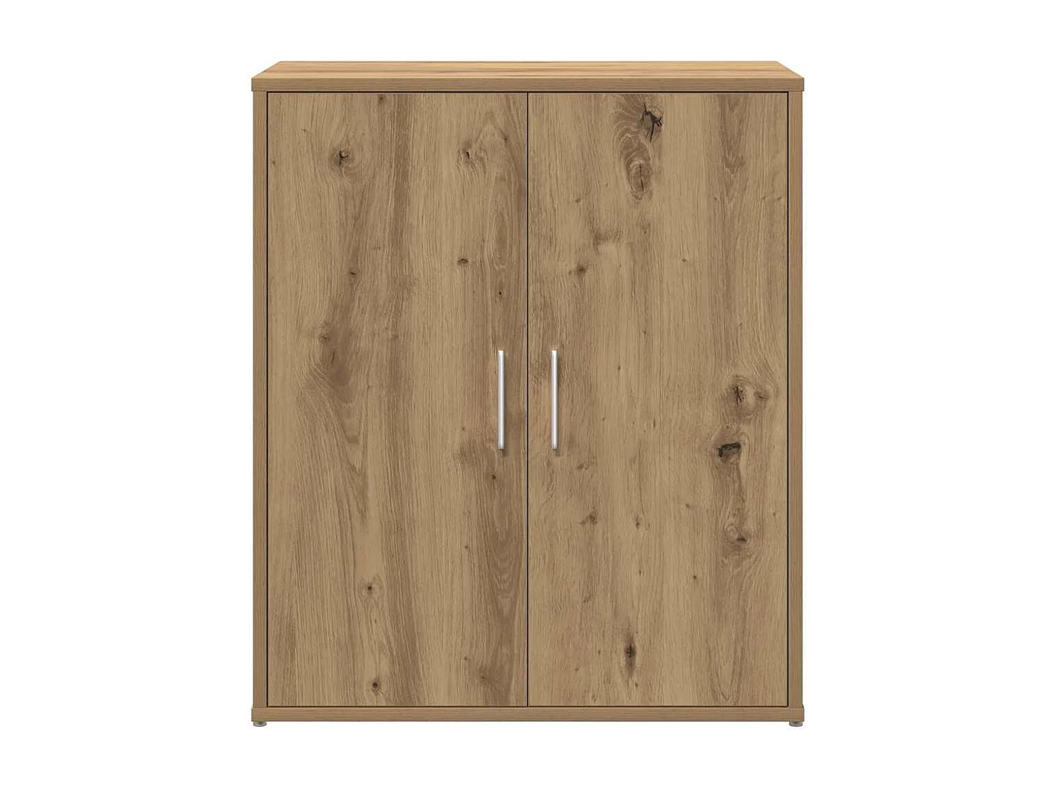 Mobile alto con ripiano 2 pezzi in rovere lavorato a mano 60 x 31 x 70 cm