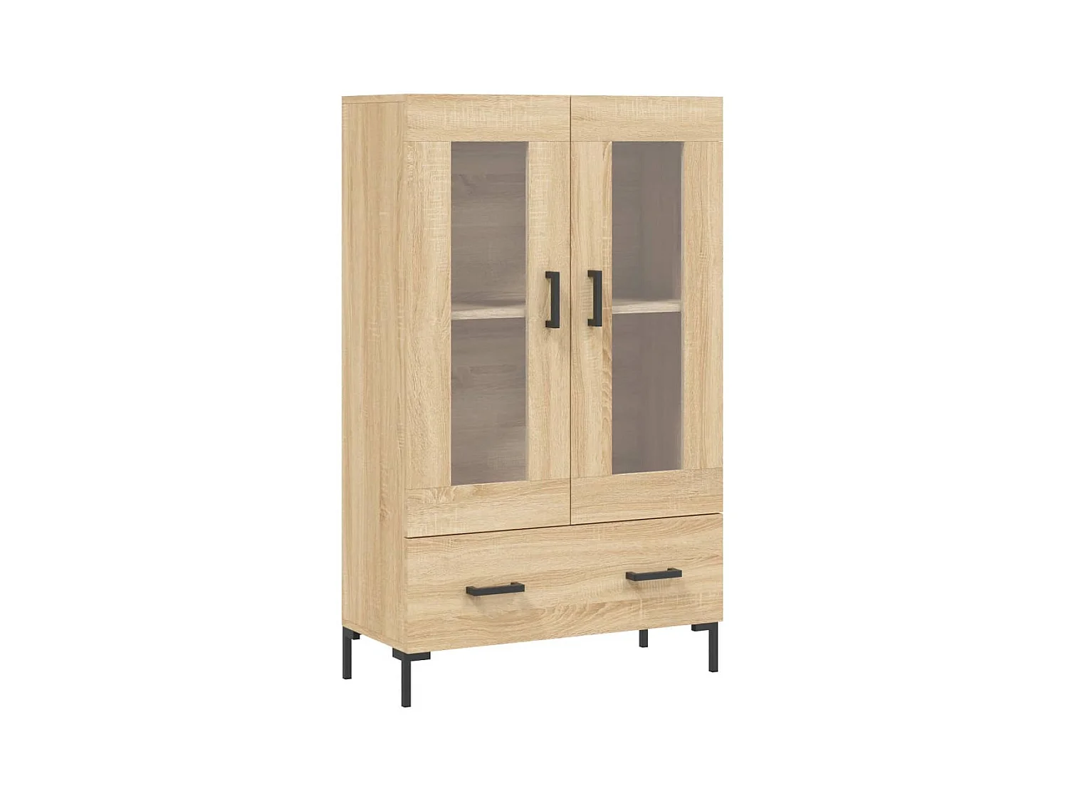 Hoog dressoir Sonoma eiken 69,5x31x115 cm bewerkt hout