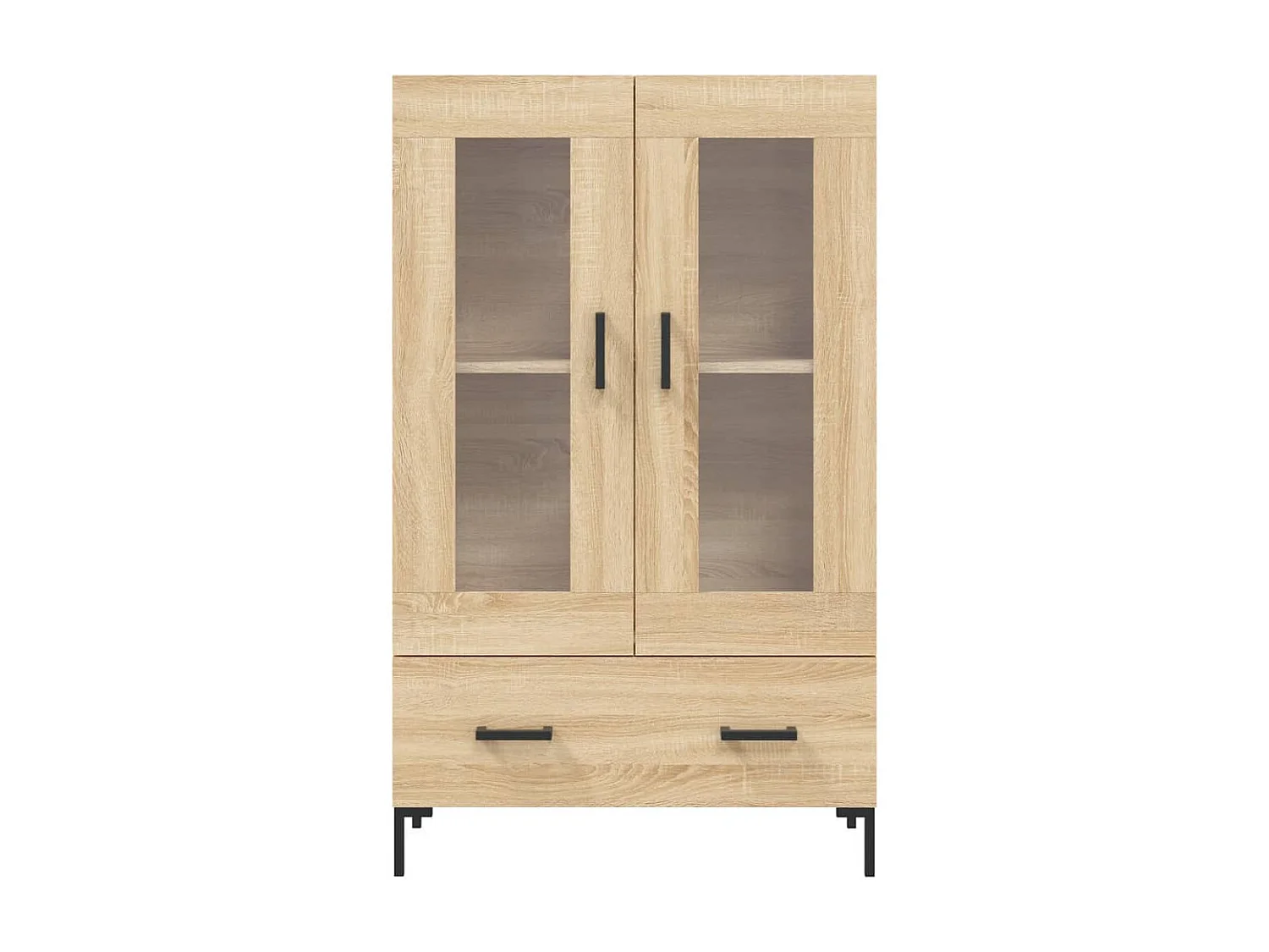 Hoog dressoir Sonoma eiken 69,5x31x115 cm bewerkt hout