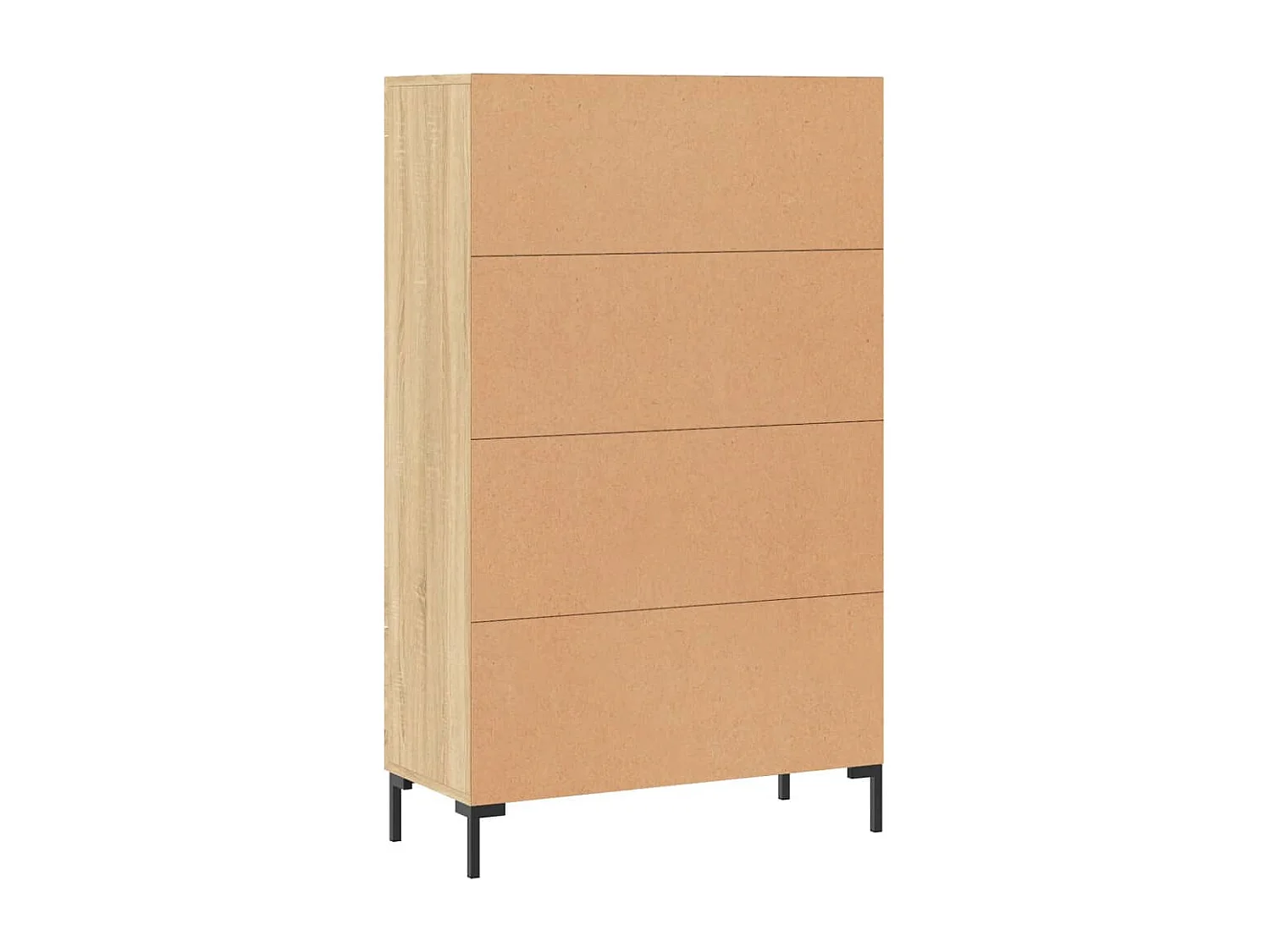 Hoog dressoir Sonoma eiken 69,5x31x115 cm bewerkt hout