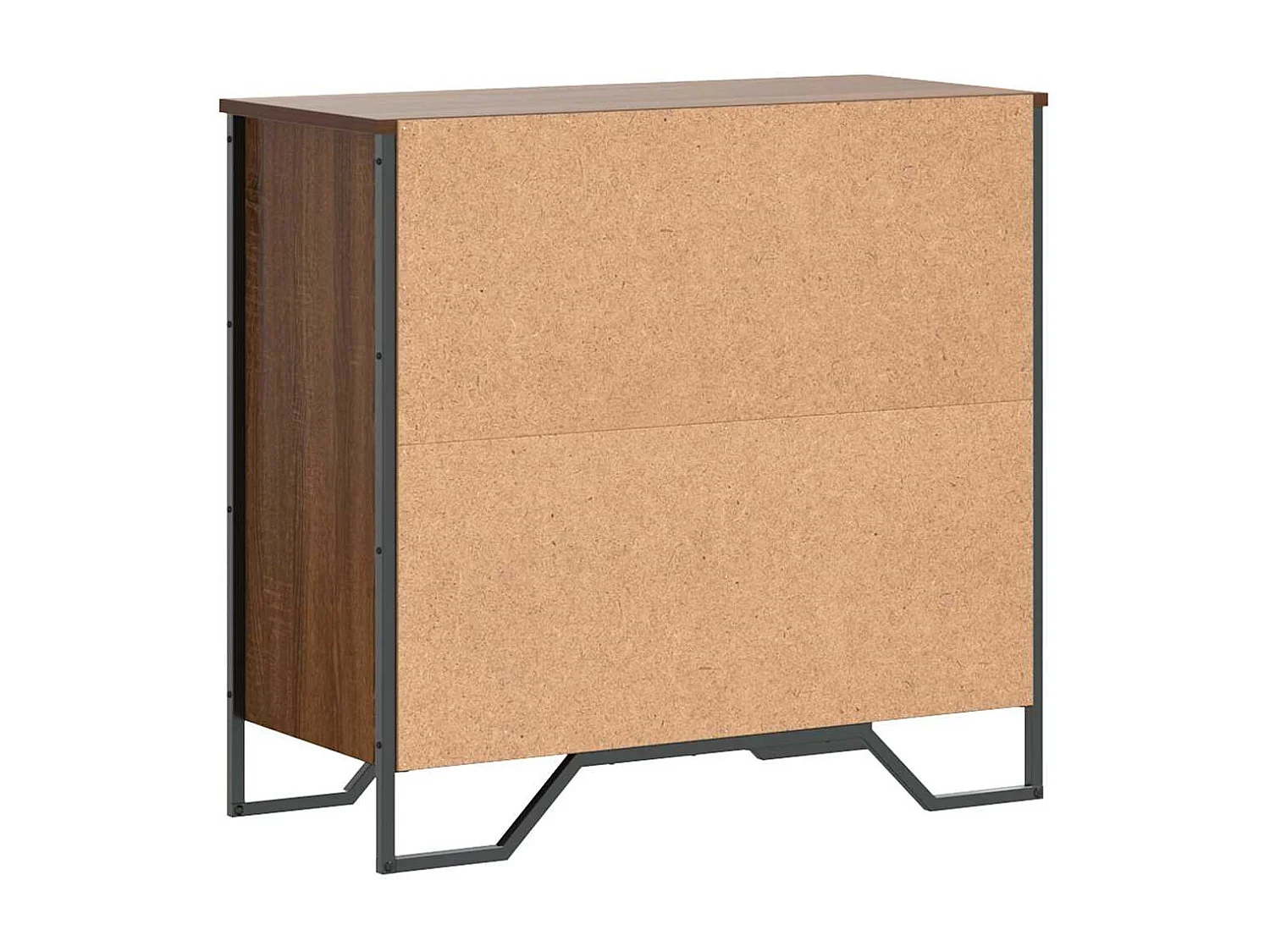 Sideboard aus brauner Eiche, 79,5 x 35,5 x 74,5 cm, Holzwerkstoff