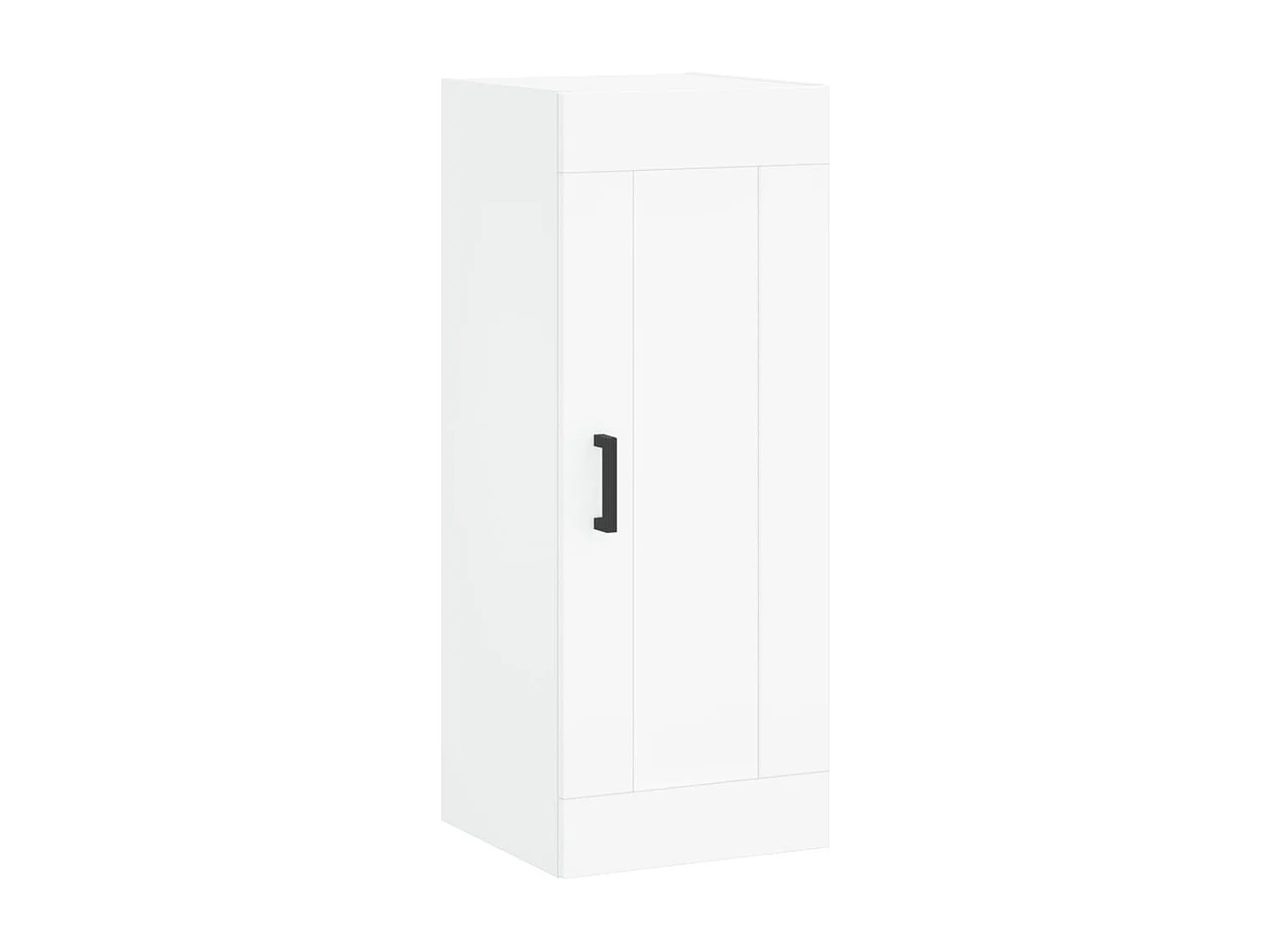 Credenza alta bianca 34,5x34x180 cm Legno ingegnerizzato