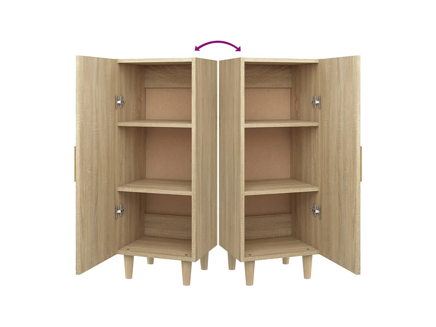 Buffet Chêne sonoma 34,5x34x90 cm Bois d'ingénierie