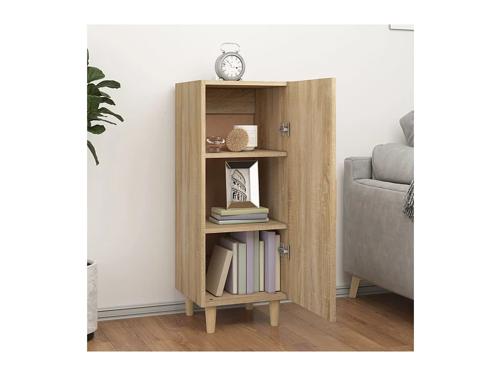 Buffet Chêne sonoma 34,5x34x90 cm Bois d'ingénierie