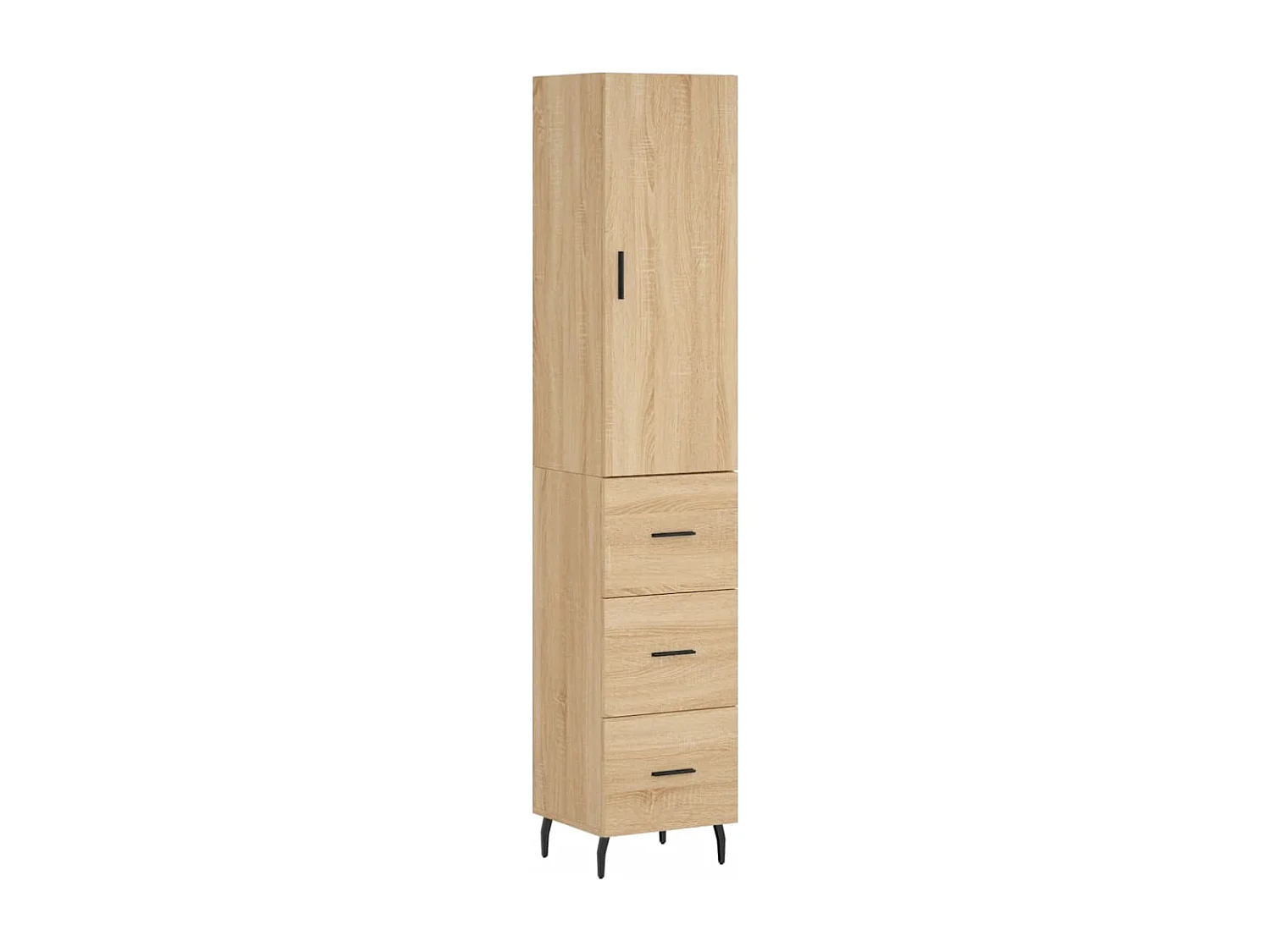 Buffet haut Chêne sonoma 34,5x34x180 cm Bois d'ingénierie