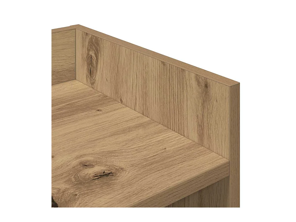 Buffet chêne artisanal 105x30x70 cm bois d'ingénierie