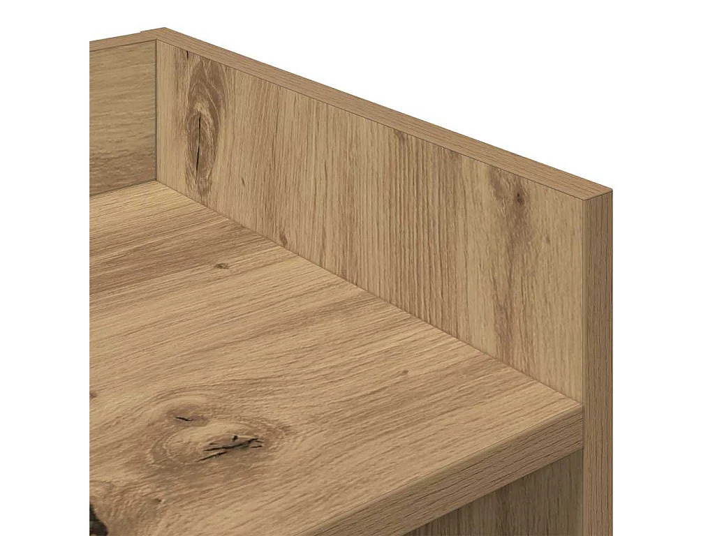 Buffet chêne artisanal 105x30x70 cm bois d'ingénierie