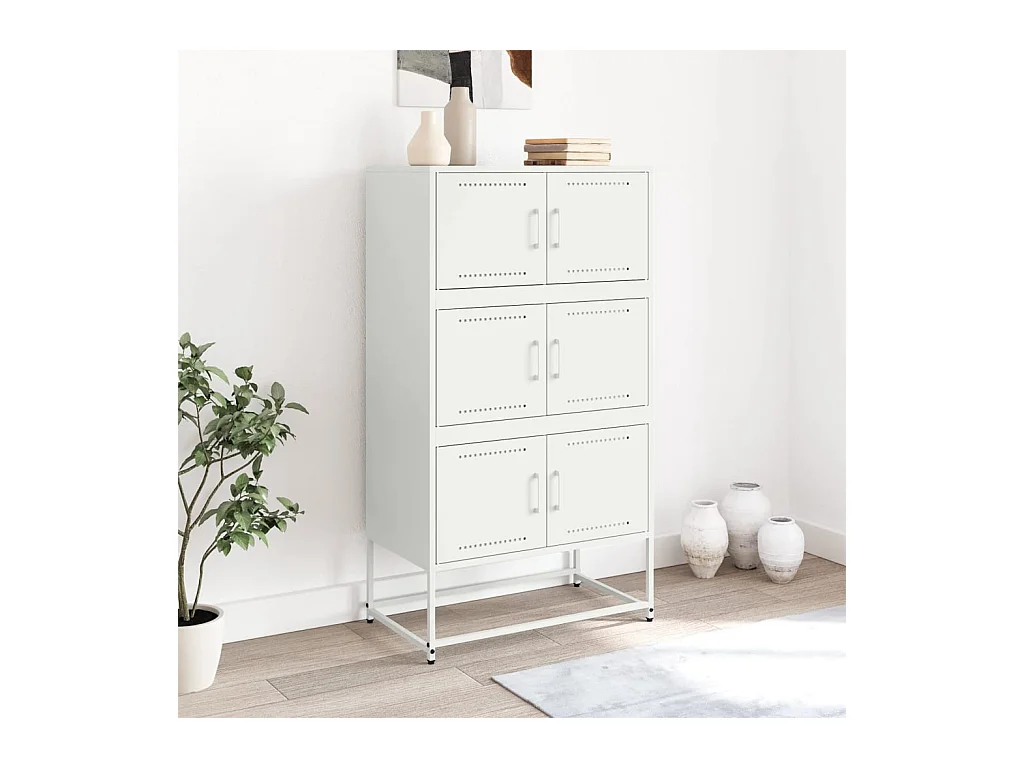 Buffet rose 68,5x38,5x123,5 cm acier