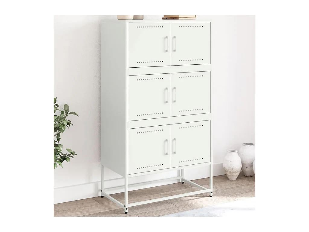 Credenza rosa 68,5x38,5x123,5 cm acciaio