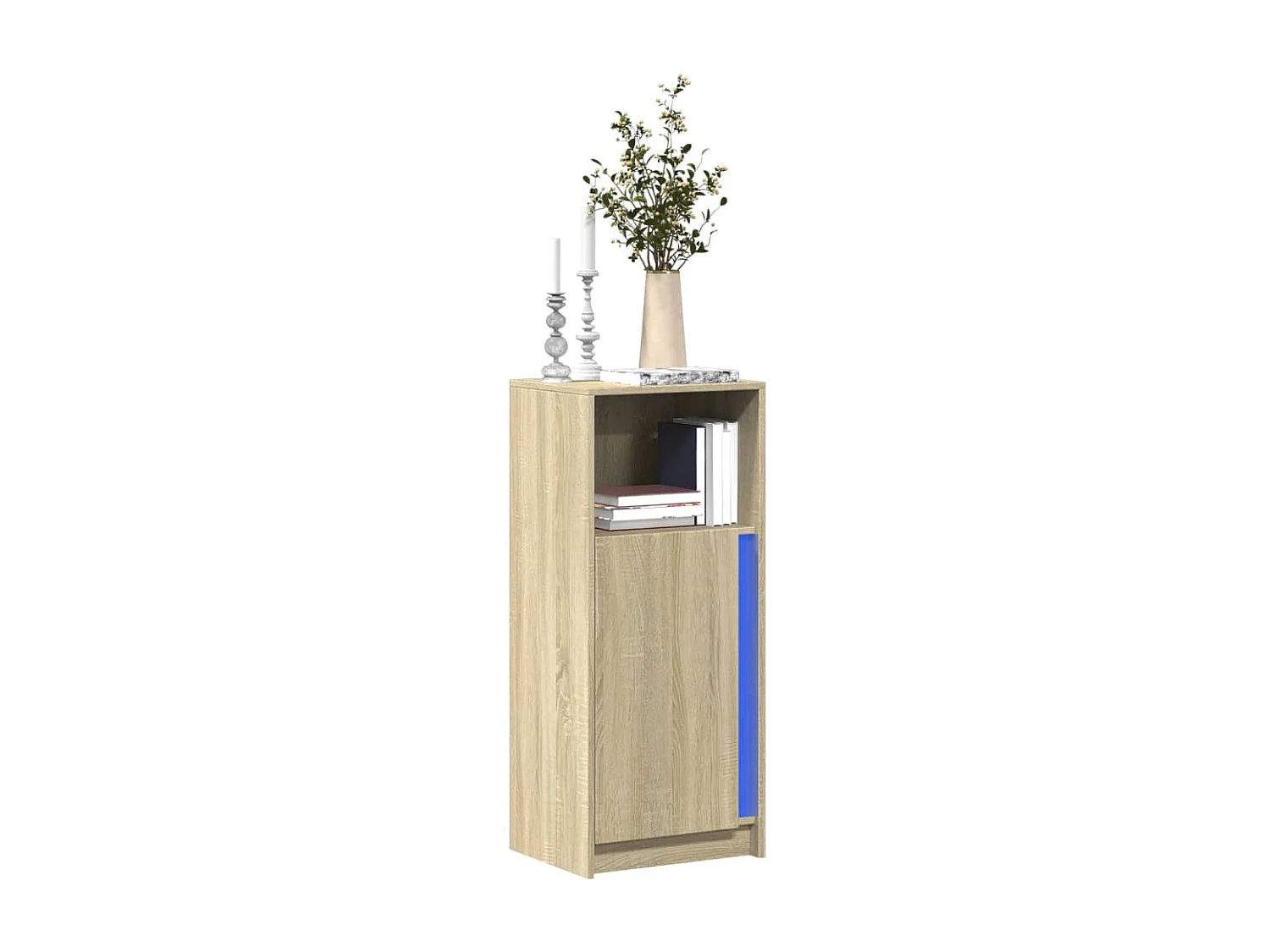Sideboard mit LED Sonoma Eiche 42,5x34x100 cm Holzwerkstoff