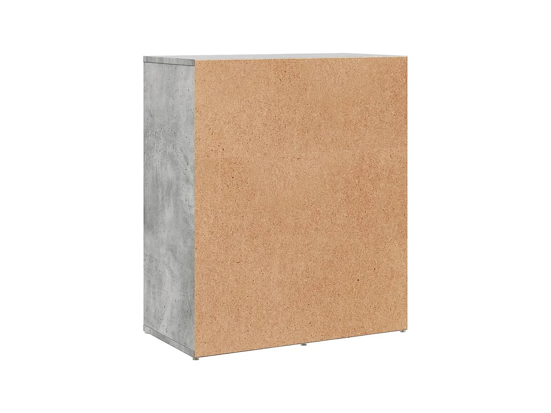 Credenze 2 pezzi grigio cemento 60x31x70 cm in legno ingegnerizzato