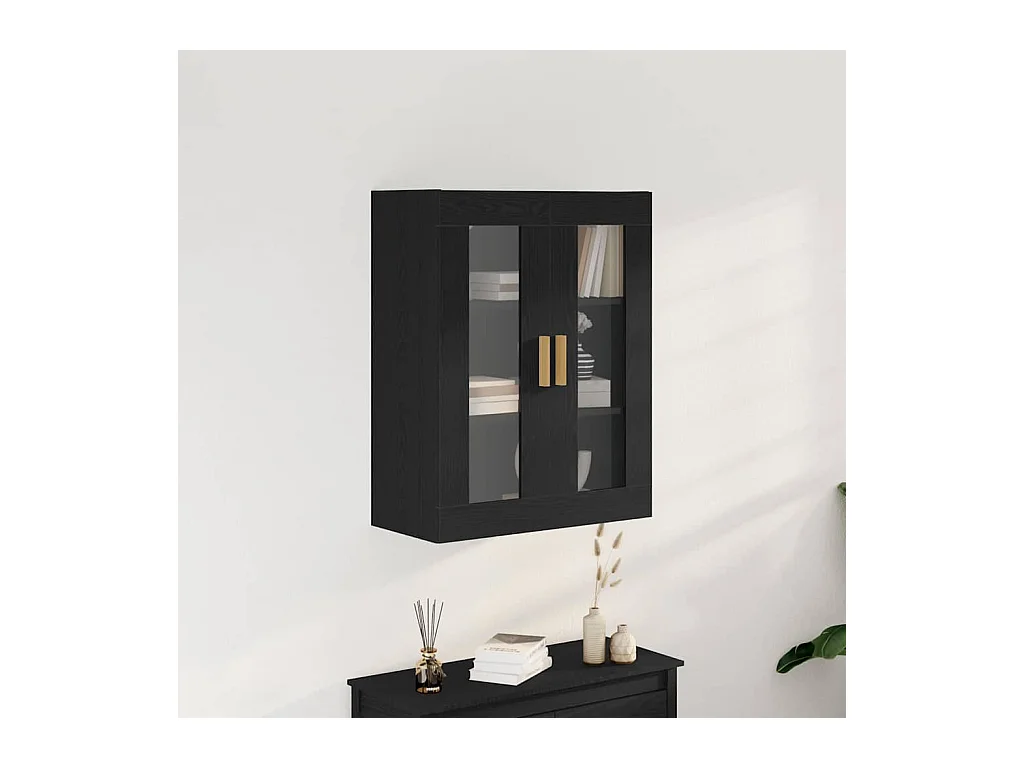 Pensile in rovere nero - 69,5x34x90 cm