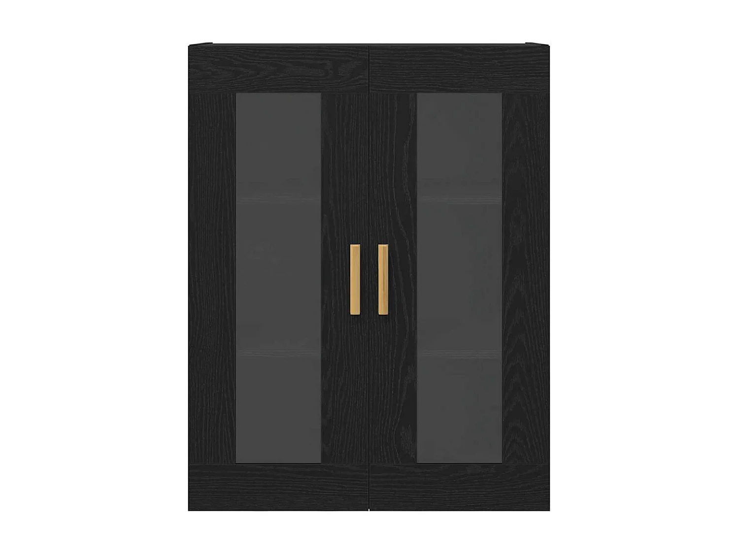 Cabinet mural en chêne noir - 69,5x34x90 cm