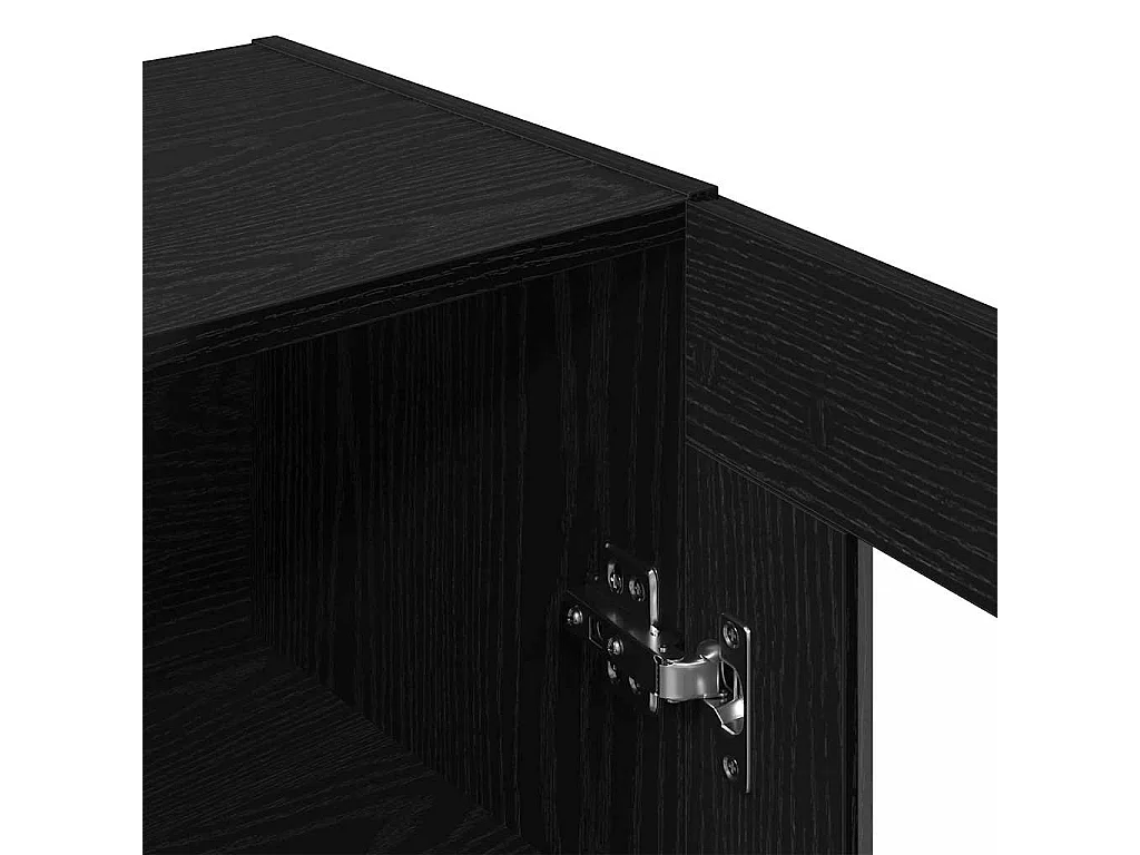 Cabinet mural en chêne noir - 69,5x34x90 cm