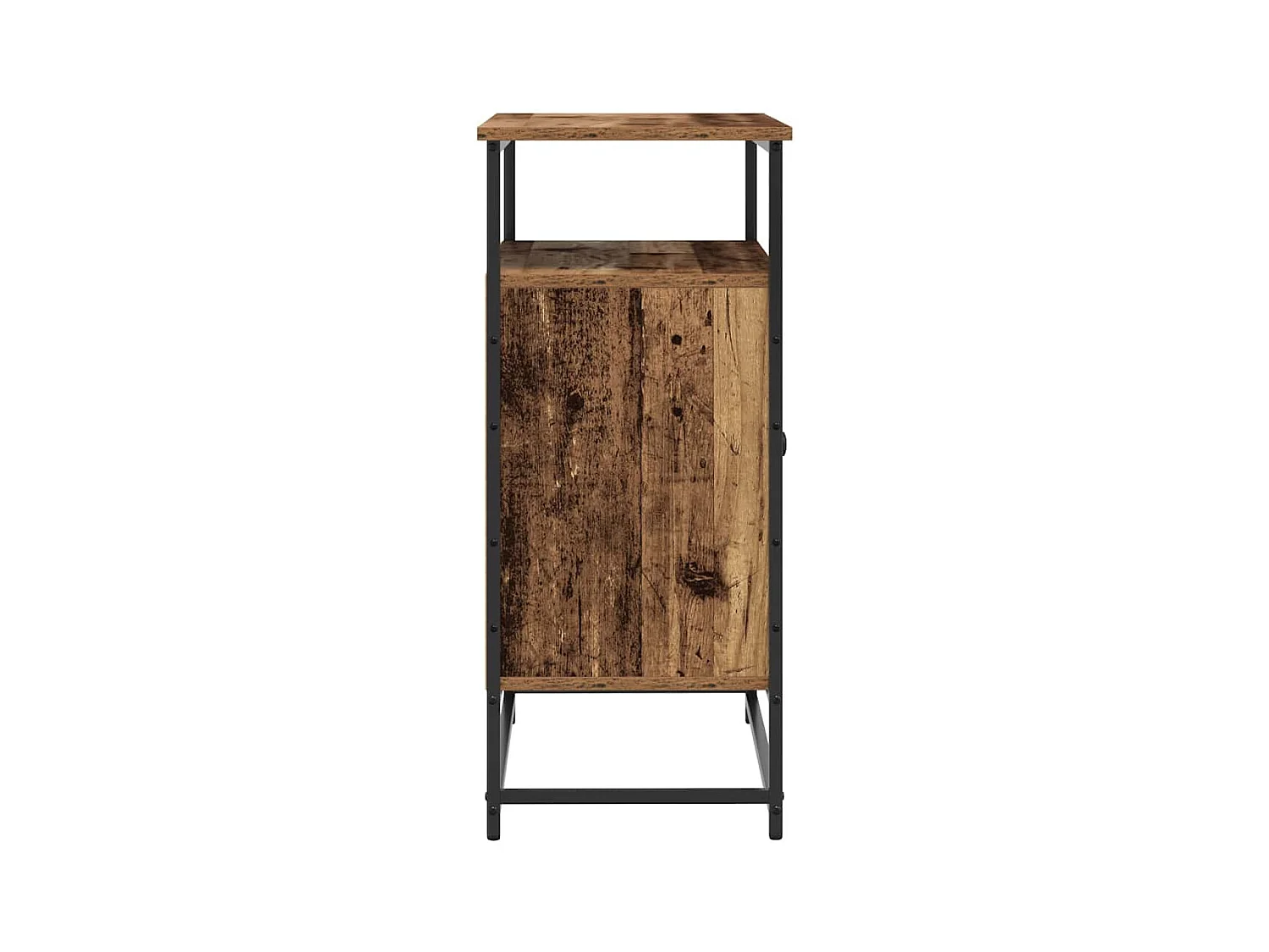 Buffet en vieux bois 69x35x80 cm en bois d'ingénierie et en acier