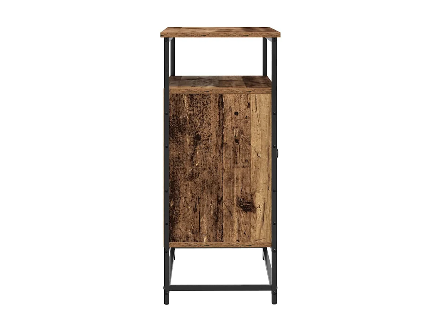 Buffet en vieux bois 69x35x80 cm en bois d'ingénierie et en acier