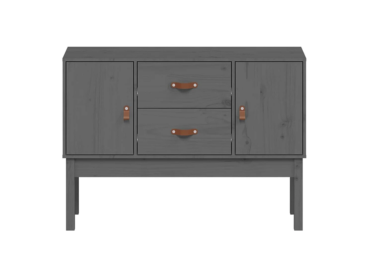 Grijs buffet 110x40x78 cm Massief grenenhout