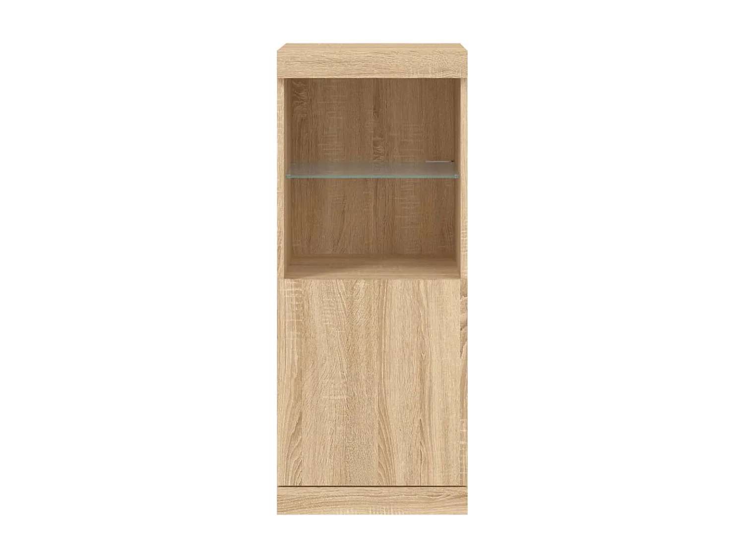 Buffet avec lumières LED chêne sonoma 41x37x100 cm