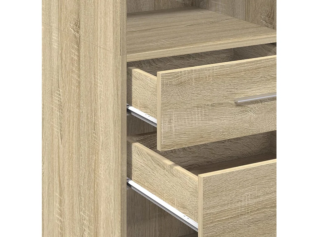 Buffet haut chêne sonoma 45x42,5x124 cm bois d'ingénierie