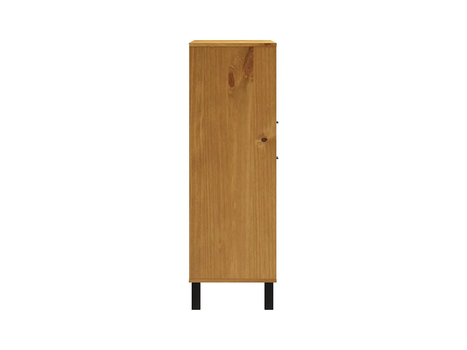 Buffet avec porte vitrée FLAM 92x40x122,5 cm bois massif de pin