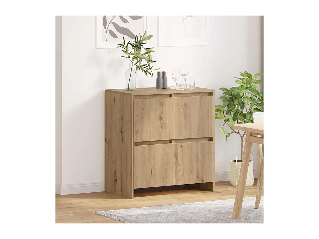 Buffet chêne artisanal 70 x 41 x 75 cm Bois d'ingénierie